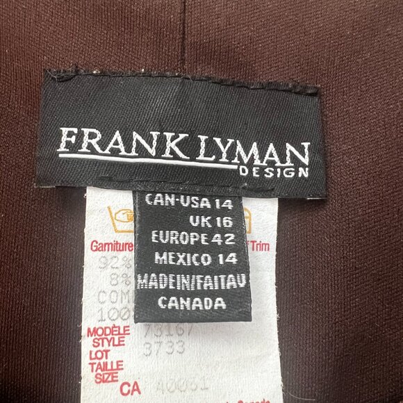 🤎Frank Lyman Animal Print Zipper Jacket 14 | Day-to-Night Chic!🤎 - Picture 9 of 11